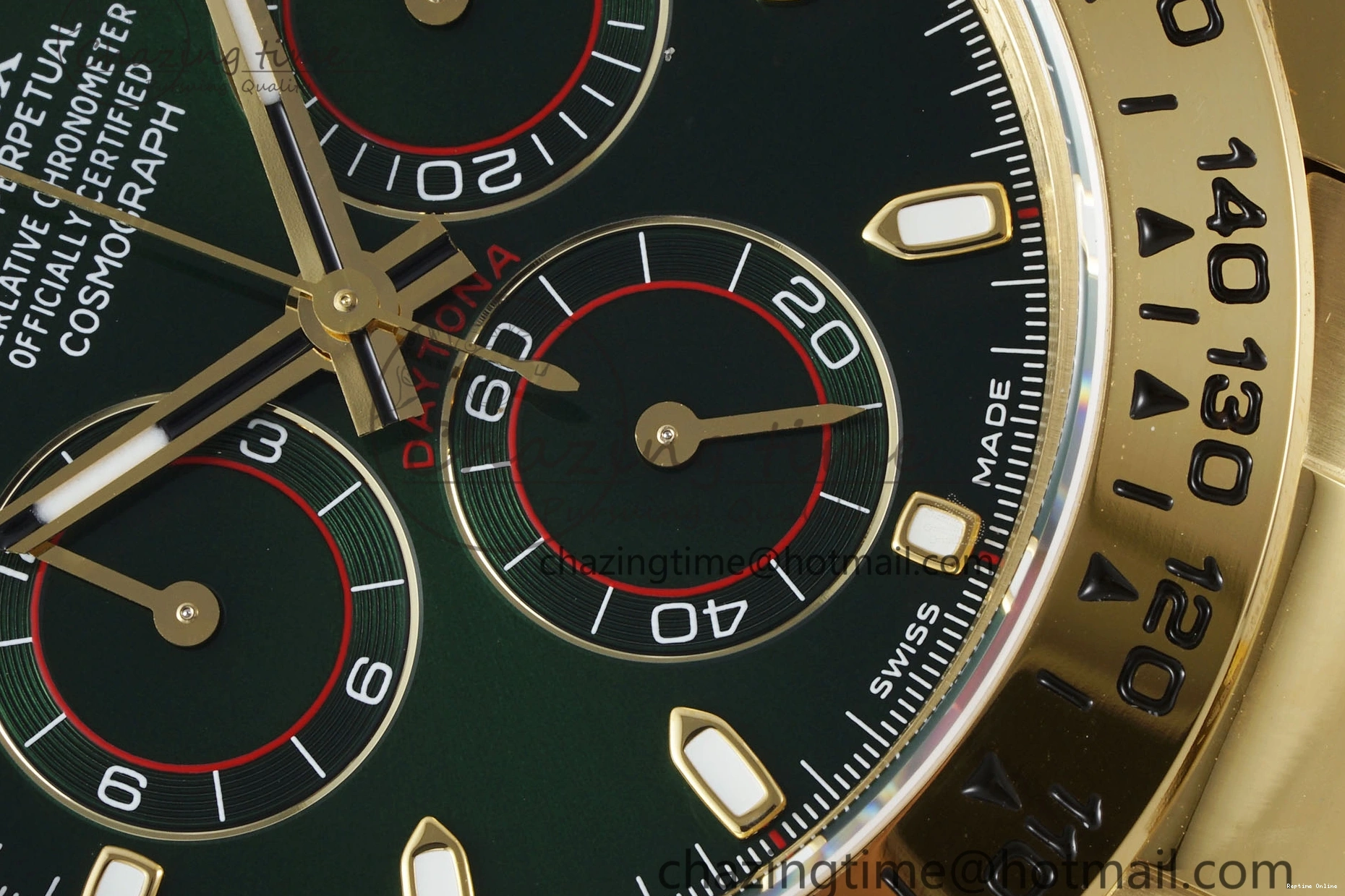 0502 Daytona 116508 QF 1:1 Best Edition Green Dial on YG Bracelet SA4130 V ComfortFit 1761